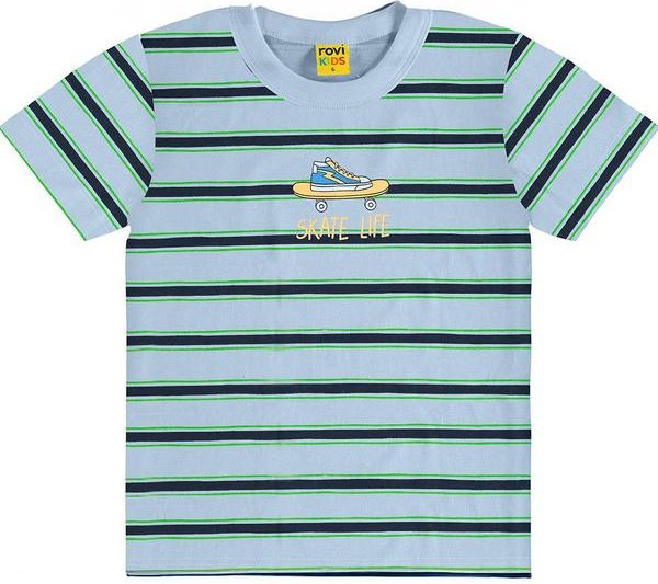 Imagem principal Camiseta Infantil Meia Malha Azul Rovi Kids Rovi Kids
