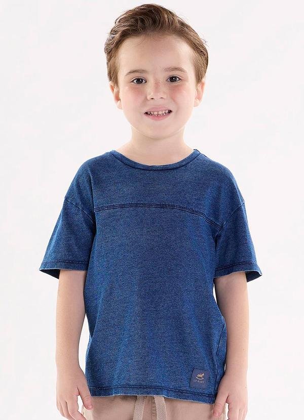Imagem principal Camiseta Infantil Meia Malha Índigo Azul Up Baby Up Baby