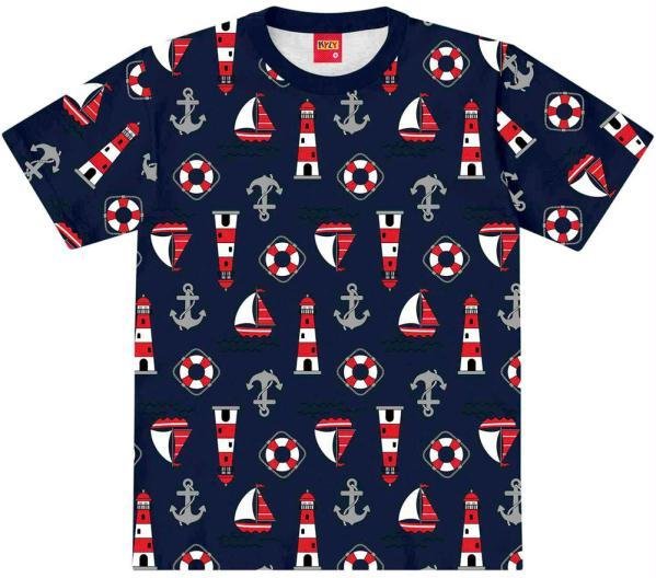 Camiseta Infantil Menino Azul