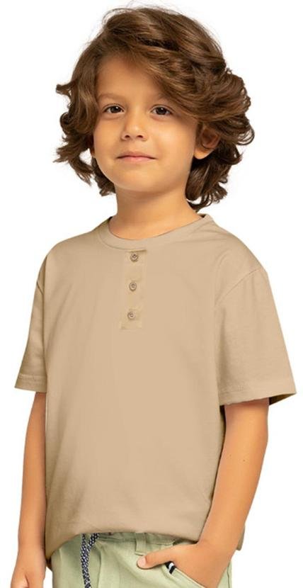 Imagem principal Camiseta Infantil Menino Básica Bege Milon Milon