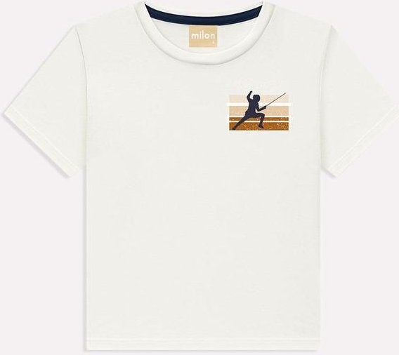 Imagem principal Camiseta Infantil Menino Esgrima Off White Milon Milon