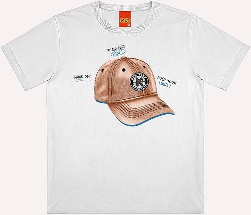 Camiseta Infantil Menino Estampa Branco