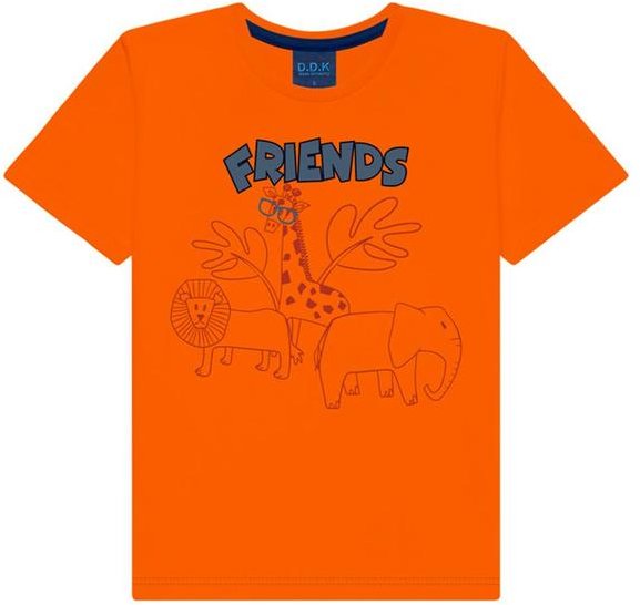 Imagem principal Camiseta Infantil Menino Laranja Ddk Ddk
