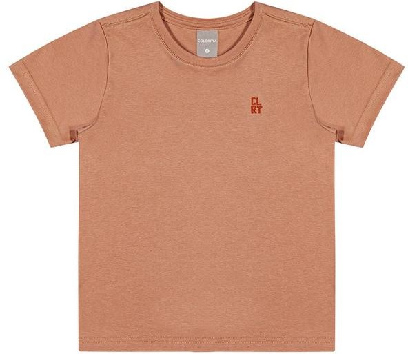 Imagem principal Camiseta Infantil Minimalista Colorittá Marrom Colorittá