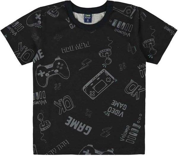 Imagem principal Camiseta Infantil para Menino Preto Bee Loop Bee Loop