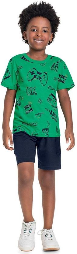 Imagem principal Camiseta Infantil para Menino Verde Bee Loop Bee Loop