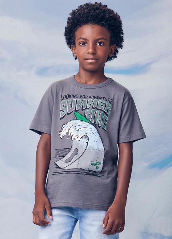 Imagem principal Camiseta Infantil Summer Time Cinza Youccie Youccie