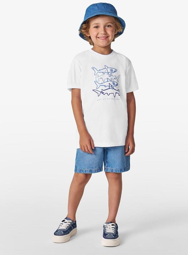 Imagem principal Camiseta Masculina em Meia Malha Branco JUST BASIC JUST BASIC