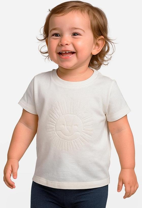 Imagem principal Camiseta Masculina Infantil Bege Rovitex Rovitex