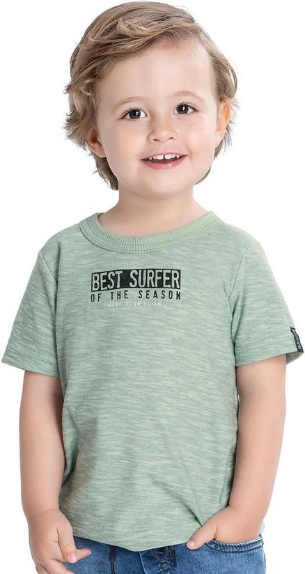 Imagem principal Camiseta Masculino Infantil Verde Elian Elian