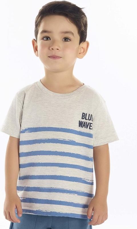 Imagem principal Camiseta Meia Malha Cinza Pulla Bulla Pulla Bulla