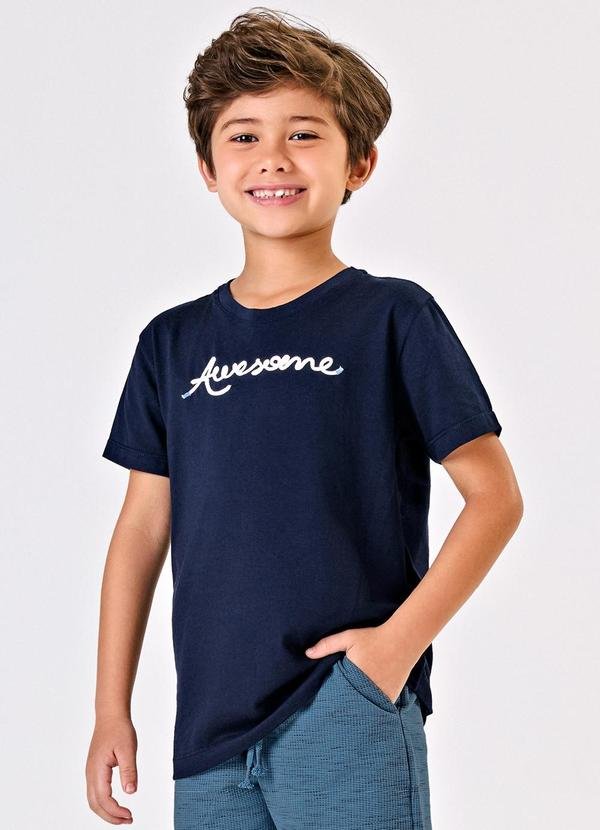 Imagem principal Camiseta Menino Cotton Azul