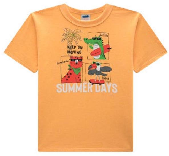 Imagem principal Camiseta Menino em Meia Malha Laranja Up Baby Up Baby