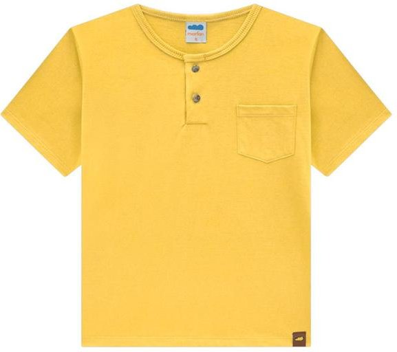 Imagem principal Camiseta Menino em Meia Malha Penteada Amarelo Marlan Marlan