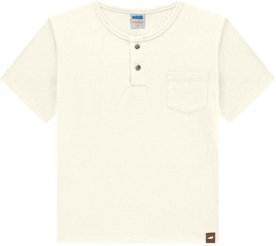 Imagem principal Camiseta Menino em Meia Malha Penteada Bege Marlan Marlan