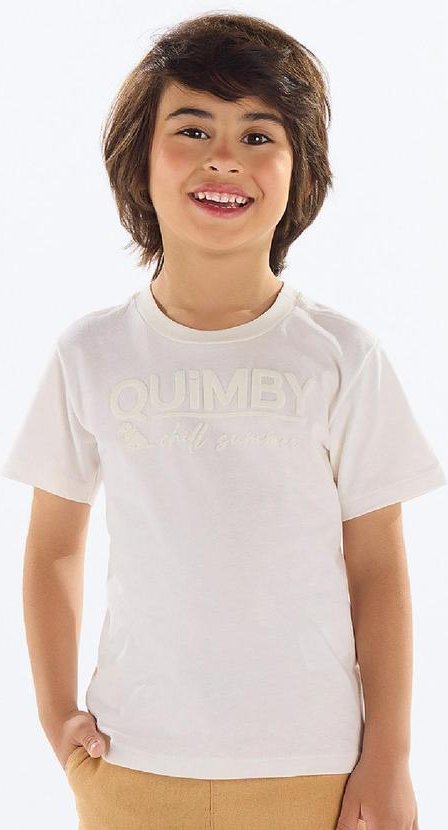 Imagem principal Camiseta Menino Meia Malha Bege Quimby Quimby