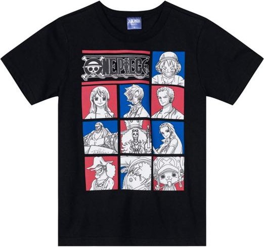 Imagem principal Camiseta One Piece Infantil Unissex Preto Brandili Brandili