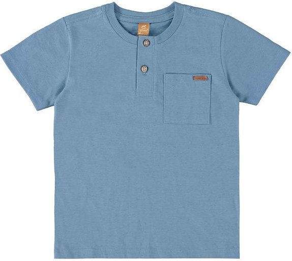 Imagem principal Camiseta para Menino em Linho Flamê Azul Up Baby Up Baby