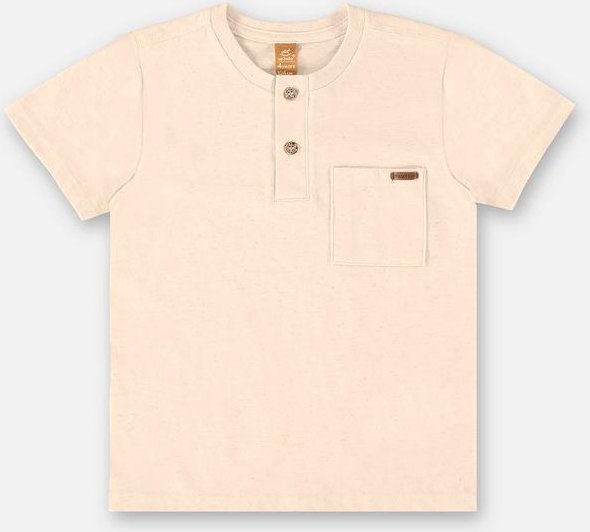 Imagem principal Camiseta para Menino em Linho Flamê Bege Up Baby Up Baby