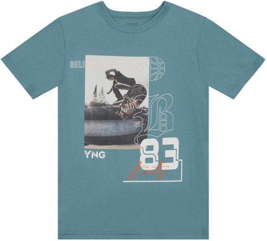 Imagem principal Camiseta Teen Menino de Skate Azul Brandili Brandili