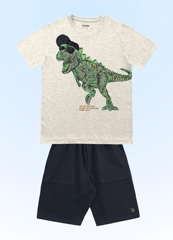 Imagem principal Conjunto Camiseta/Bermuda Multicores Fakini Kids Fakini Kids