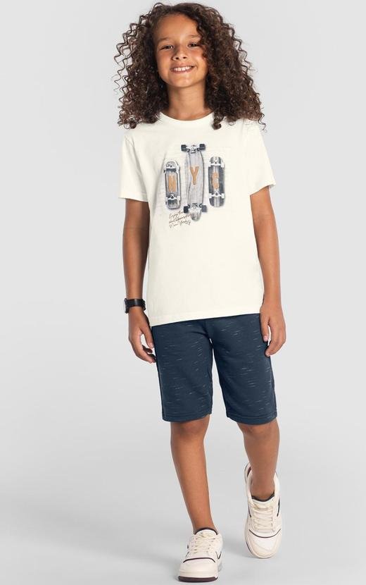 Imagem principal Conjunto Infantil Menino de Skate Bege Brandili Brandili