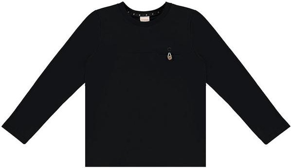 Imagem principal Camiseta em Malha com Bolso Preto Carinhoso Carinhoso