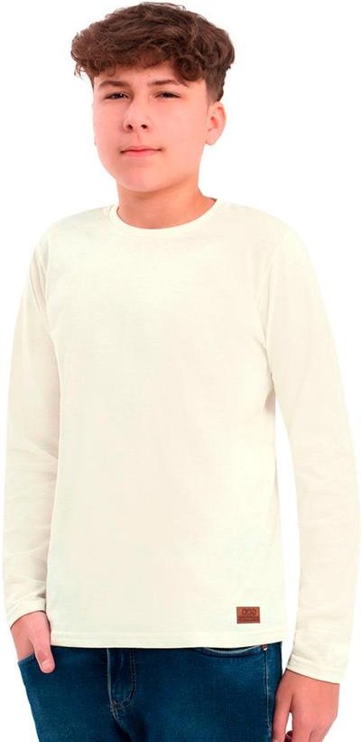 Imagem principal Camiseta Infantil de Manga Longa Piquet Bege Ddk Ddk