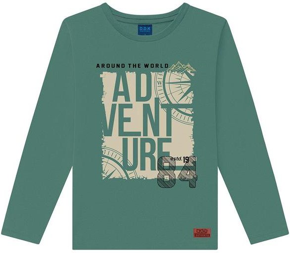 Imagem principal Camiseta Infantil de Manga Longa Verde Ddk Ddk