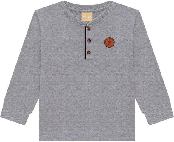 Camiseta Infantil Menino Cinza