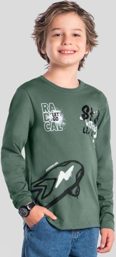 Imagem principal Camiseta Infantil Menino Skate Verde Brandili Brandili