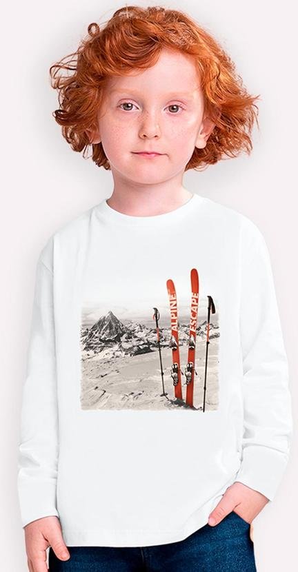 Imagem principal Camiseta Infantil Menino Snowboard Branco Milon Milon
