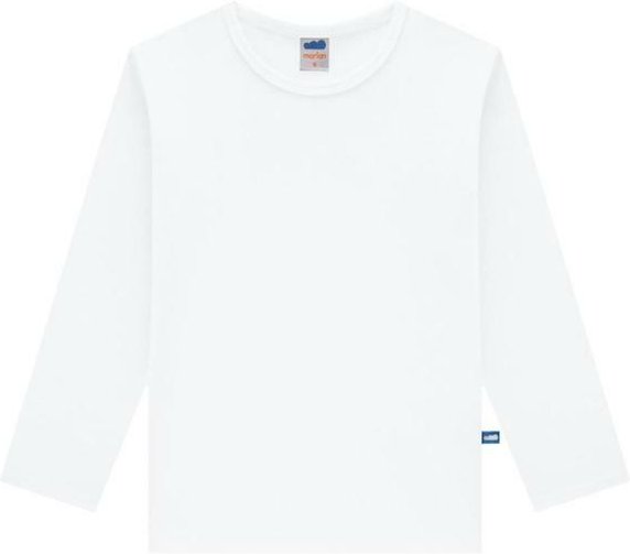 Imagem principal Camiseta Manga Longa em Suedine Unissex Branco Marlan Marlan