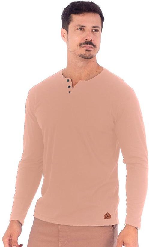Imagem principal Camiseta Masculina Manga Longa Bege Diametro Diametro