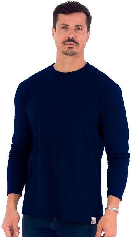 Imagem principal Camiseta Masculina Manga Longa Piquet Azul Decoy Decoy