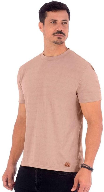 Imagem principal Camiseta Masculina Manga Média Piquet Bege Decoy Decoy