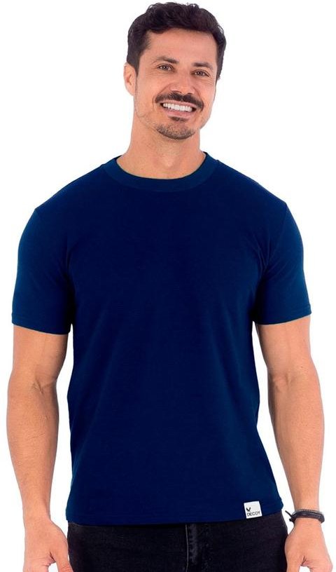 Imagem principal Camiseta Masculina Piquet Azul Decoy Decoy