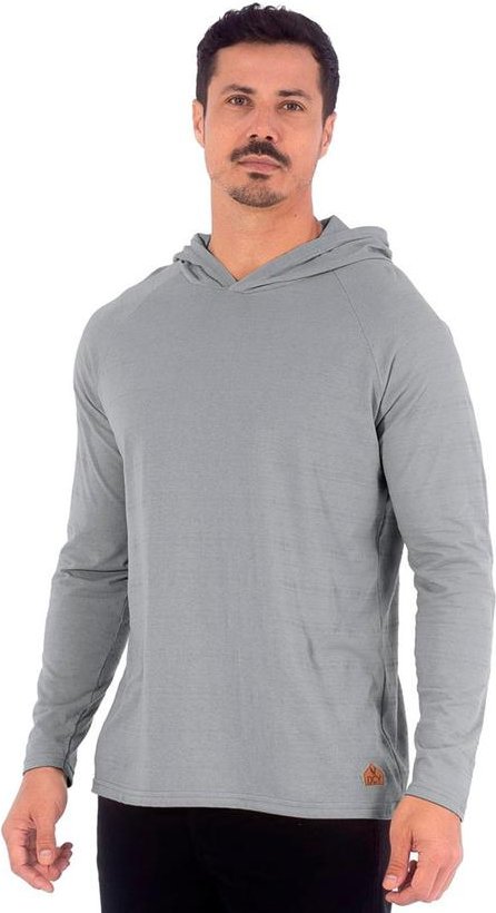 Imagem principal Camiseta Masculina Piquet Raglan com Capuz Cinza Decoy Decoy