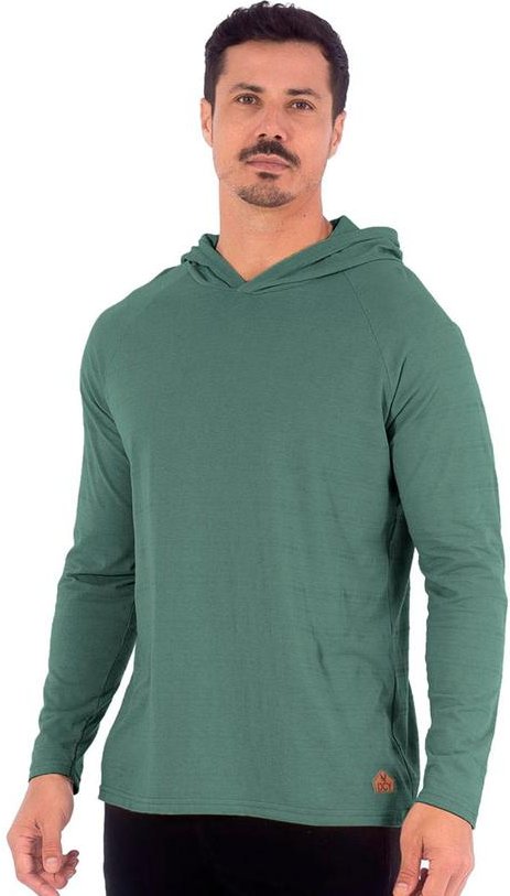 Imagem principal Camiseta Masculina Piquet Raglan com Capuz Verde Decoy Decoy