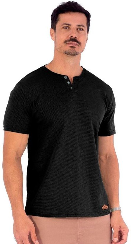 Imagem principal Camiseta Masculina Trabalhada Preto Decoy Decoy
