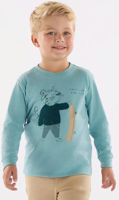 Imagem principal Camiseta Menino com Bordado Azul Up Baby Up Baby