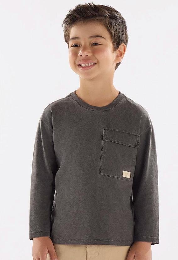 Imagem principal Camiseta Menino Meia Malha Cinza Up Baby Up Baby