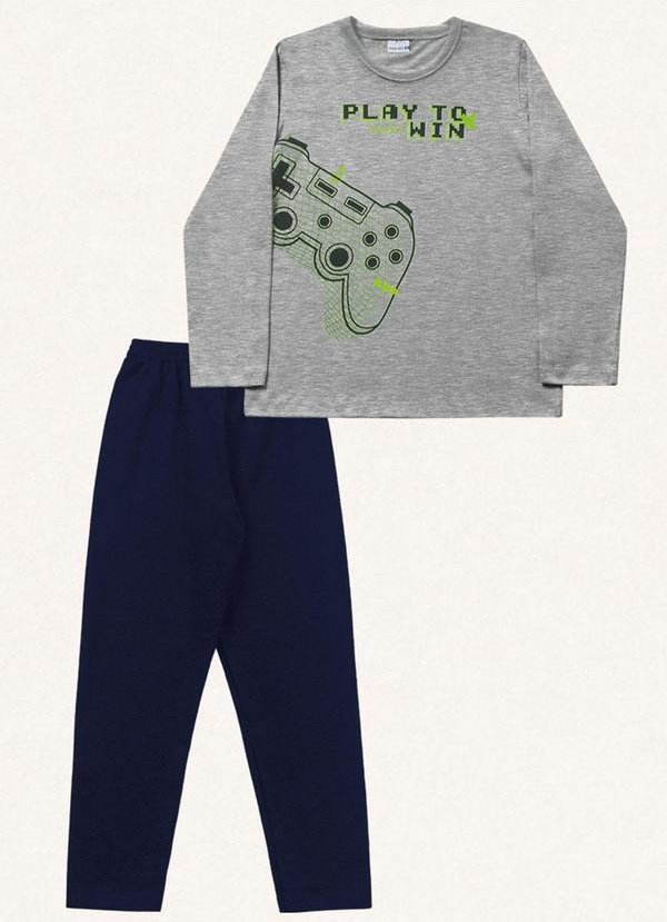 Imagem principal Conjunto Camiseta Manga Longa e Calça Cinza Fakini Kids Fakini Kids