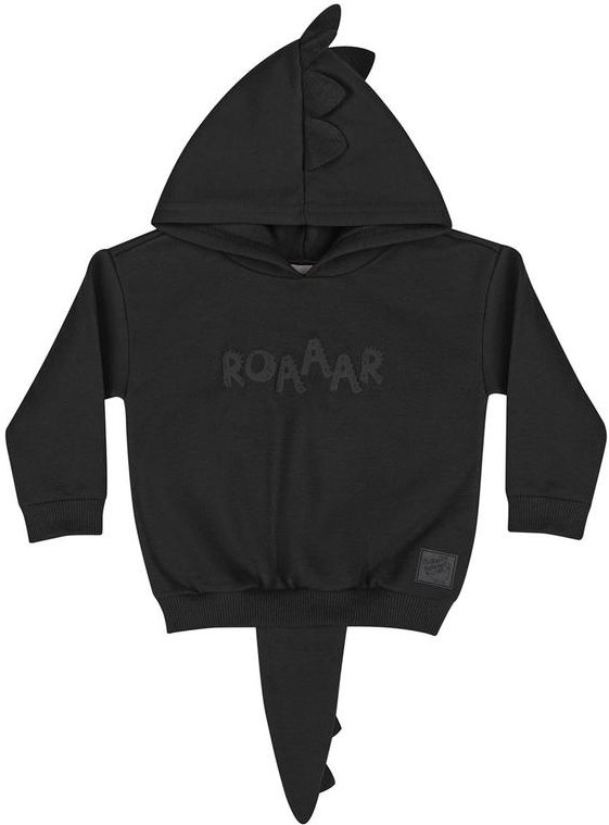 Imagem principal Blusão em Moletom Unissex para Bebê Preto Quimby Quimby