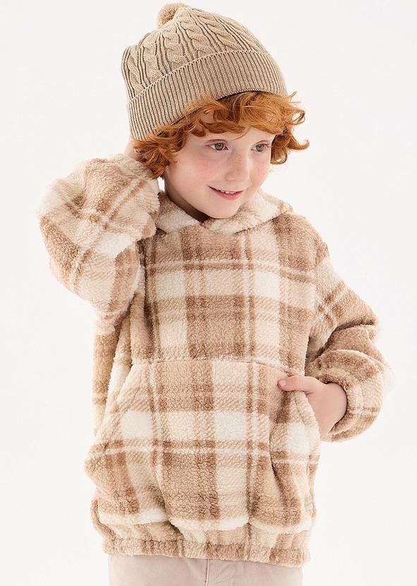Imagem principal Blusão Xadrez Infantil para Meninos Marrom Up Baby Up Baby