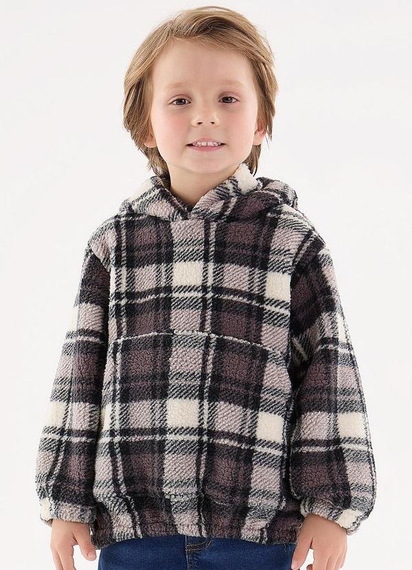 Imagem principal Blusão Xadrez Infantil para Meninos Preto Up Baby Up Baby