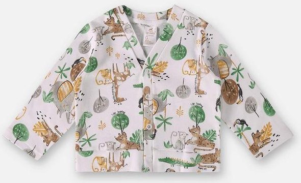 Imagem principal Cardigan em Suedine Bebê Menino Branco Up Baby Up Baby