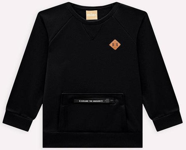 Imagem principal Casaco Infantil Menino Básico Preto Milon Milon