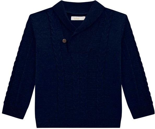 Imagem principal Casaco Infantil Menino Tricô Azul Milon Milon