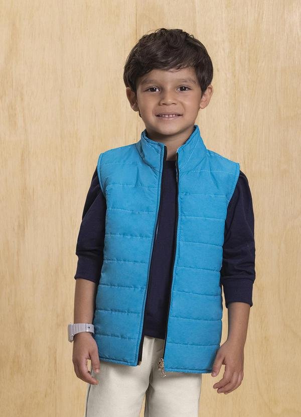 Imagem principal Colete Infantil Microfibra Nylon Camuflado Azul Ioluig Ioluig